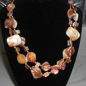 GLASS BEAD MULTI STRAND NECKLACE *CHARITY SALE*
